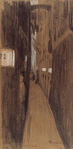 ジェノヴァの路地 作： Santiago Rusiñol